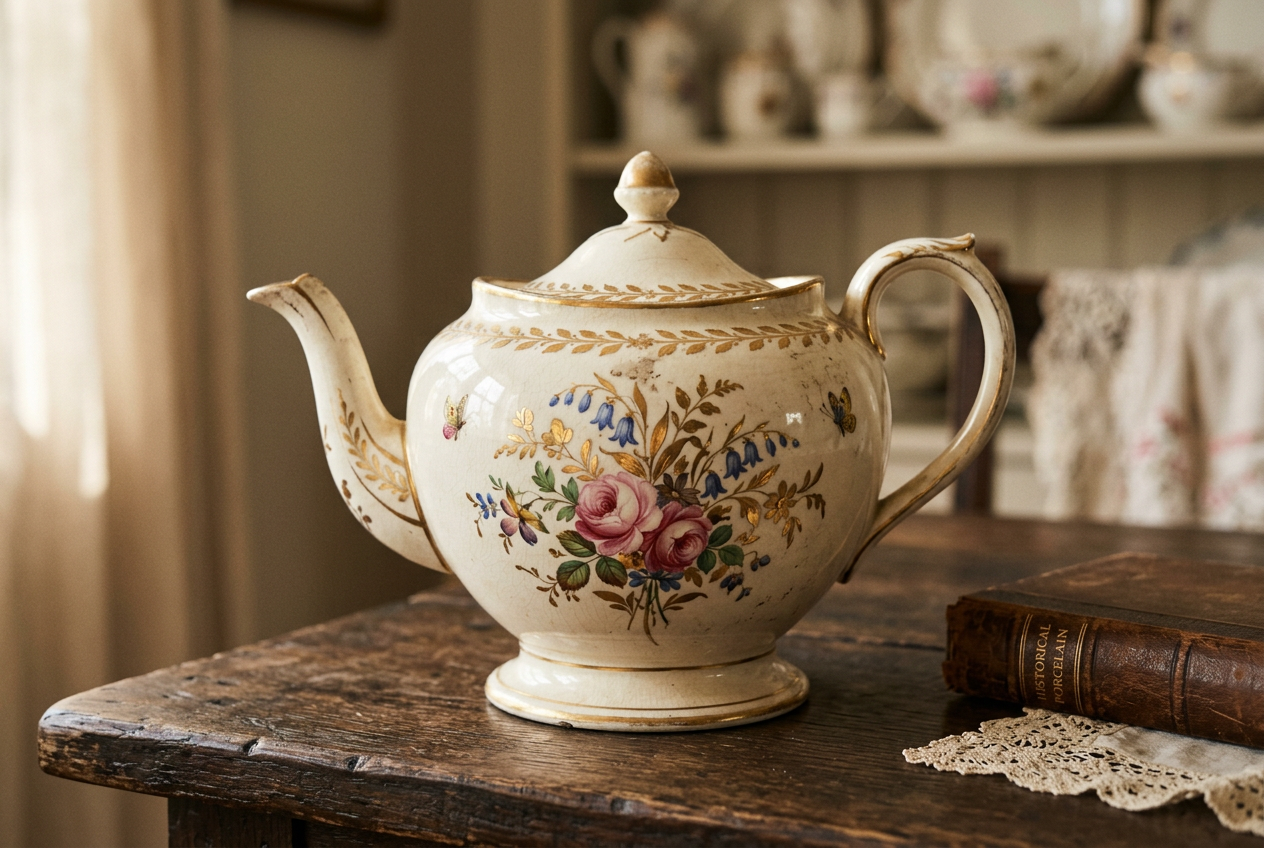 Théière Ancienne Porcelaine