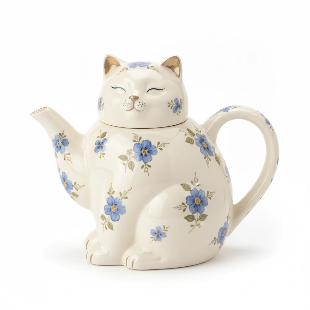 Théière Chat Vintage 3 Théière Chat Vintage – Image 3